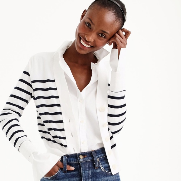 NWT J. Crew Women's Cropped Lightweight Cardigan - Picture 2 of 4